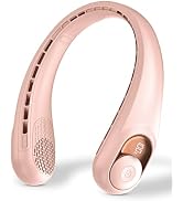 Neck Fan, Personal Fan with LED Display, USB-C Rechargeable, 5200mAh-Battery, 3-Speed Adjustment ...