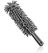 Gasedin Car Dusting Brush, Portable Microfiber Scratch-Free Vehicle Duster with Soft Grip Handle,...