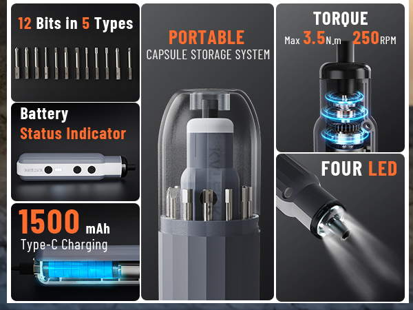 Electric Screwdriver Rechargeable