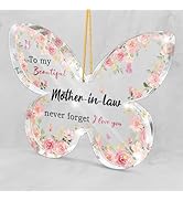 Pink Christmas Ornaments for Mother in Law - Birthday Thanksgiving Wedding Gifts for Mother in La...