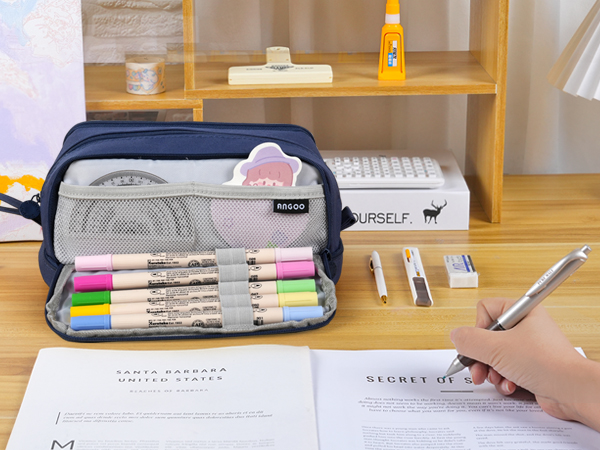 Dark blue pencil case