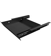 Gaxomo Under Desk Mounted Sliding Drawer with 60 Degree Tilt Panel to Pull Out, 15'' Long & 9'' d...