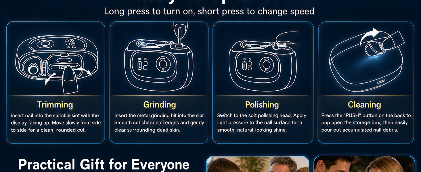 electric nail trimmer for seniors