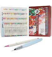 MAIKEDEPOT Watercolor Brush Pens - 72 Watercolor Brush Markers + 3 Water Brush Pens - Water color...