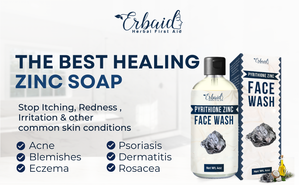 zinc soap zinc pyrithione face wash cleanser pyrithione zinc soap bar body wash gentle vegan adult