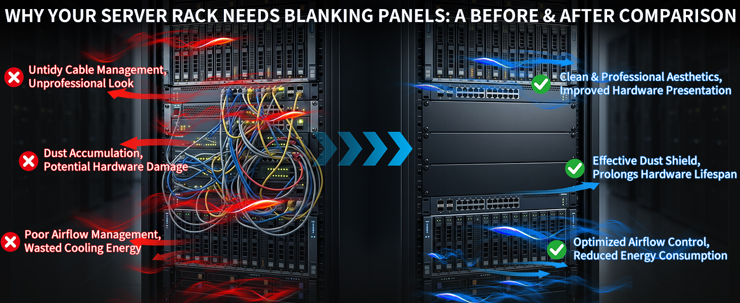 19 inch rack filler panel