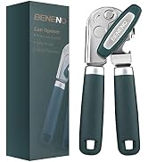 Can Opener Manual, Can Opener with Magnet, Hand Can Opener with Sharp Blade Smooth Edge , Handhel...