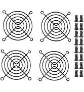 Easycargo 4pcs 80mm Fan Grill 80mm Guard Black with Screws (80mm)