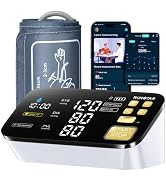 RunStar Smart Blood Pressure Monitor for Home Use, with Wide Upper Arm Blood Pressure Cuff (8.6''...