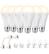 Ostwiki Rechargeable LED Light Bulbs,Emergency Light Bulbs for Power Outage,A19 E26 9W 3000K Warm...