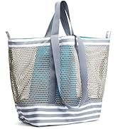 G4Free Mesh Beach Bags for Women Men Extra Large Packable Beach Tote Bag Reversible Travel Pool S...