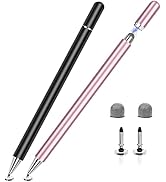 Stylus Pen for iPad 2 Pack, LIBERRWAY 2 in 1 Disc & Fiber Stylus Pens for Touch Screens, Capaciti...