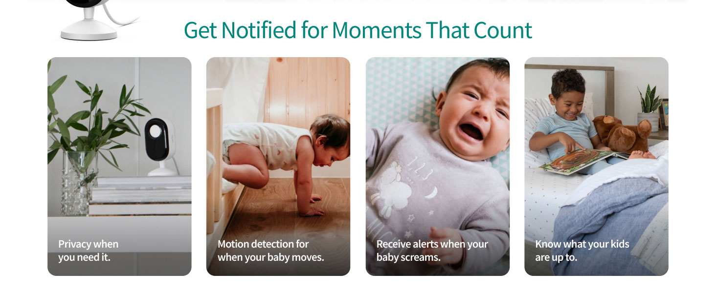 Arlo Essential Indoor Security Baby Camera 2K