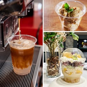 clear plastic cups