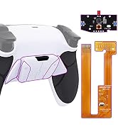 eXtremeRate Black Rubberized Grip Programable RISE4 Remap Kit for PS5 Controller BDM-030 040 050,...