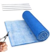 Air Vent Filter Roll 12" x 90", Cut to Size Filter Sheet 12 x 90 Inch (Blue and White) Hoctsom
