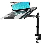 WALI Laptop Tray Desk Mount for 17inch Notebook, Fully Adjustable Laptop Arm up to 22lbs, Monitor...