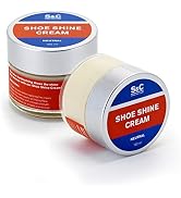 12PC Shoe Polish & Care Kit, Leather Shoe Shine Kit with Brown Wax, Shoe Brushes for Polishing, C...