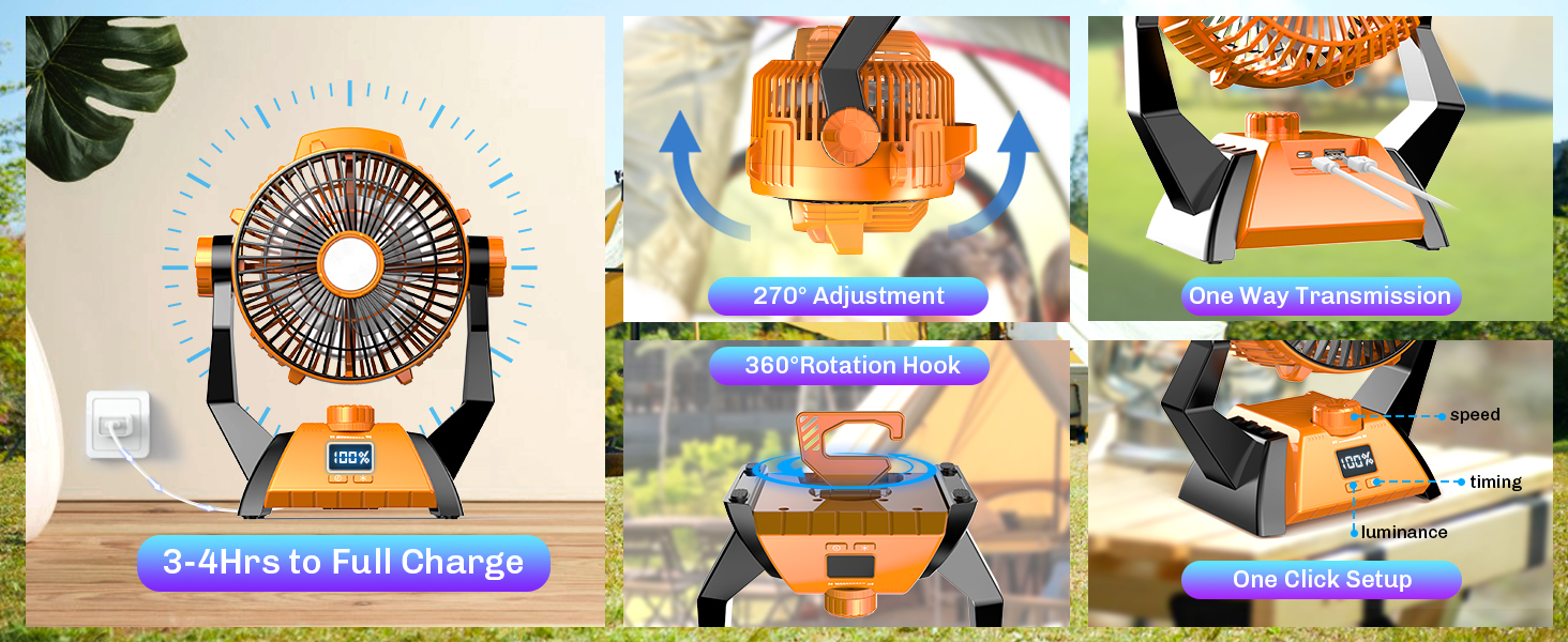 beach tent fan