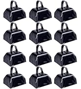 Cow Bells Noise Makers Cheering Bell: 12 Pcs Metal Cowbells with Handle for Sporting Events - Sma...