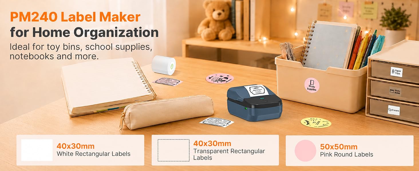 label maker machine with tape label printer thermal printer sticker printer thermal label printer