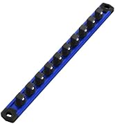WORKPRO Magnetic Socket Organizer, 3/8-Inch Drive Aluminum Alloy Socket Rail, Heavy Duty Socket H...
