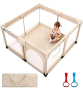 Joypony Baby Playpen, 50 * 50 in Play Pens for Babies and Toddlers, Baby Play Yards for Indoor & ...