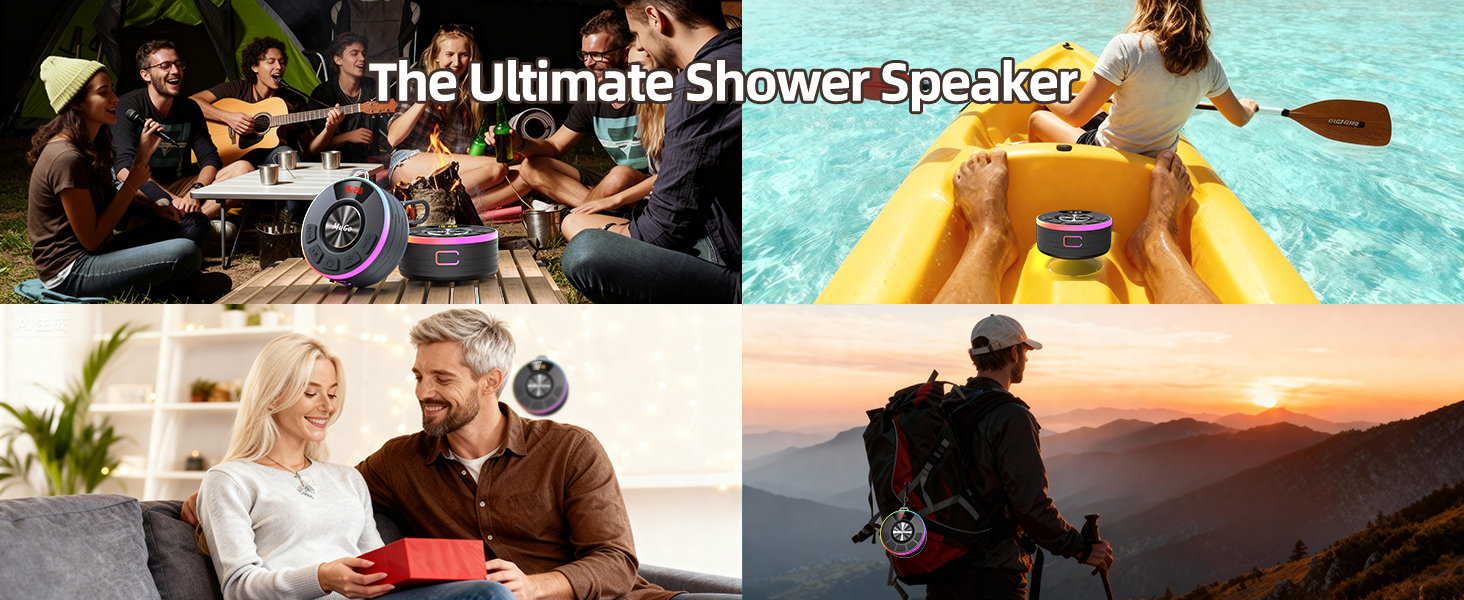waterproof shower speaker