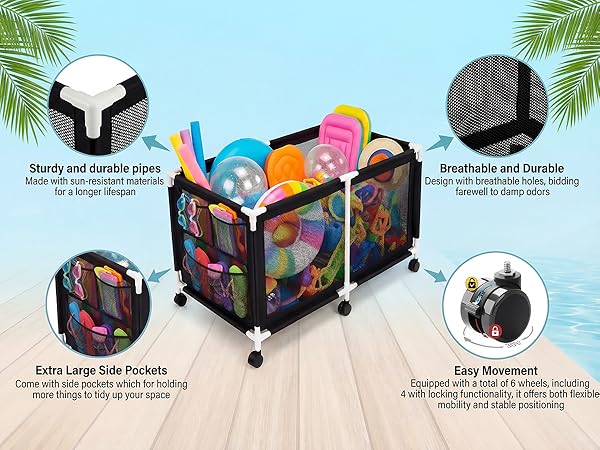 Pool Storage Bin