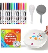 Leven Water Painting Drawing Set for Kids, 12 Colors Magical Floating Ink Pens, Dry Erase Whitebo...