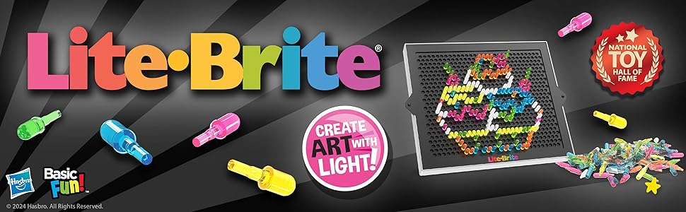Lite brite, lite brite classic, lite brite ultimate classic, light art toy