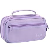 VASCHY Pencil Case, Large Pencil Pen Pouch Organizer Holder w Portable Handle School Supplies for...