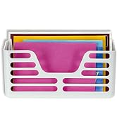 Officemate Magnet Plus Magnetic, Utility Pocket, White (92541) 3 x 10.25 x 5.25 Inches