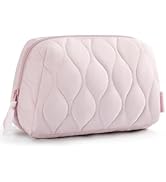 BAGSMART Makeup Bag, Travel Cosmetic Bag, Puffy Padded Make Up Bag for Women, Makeup Organizer Ca...