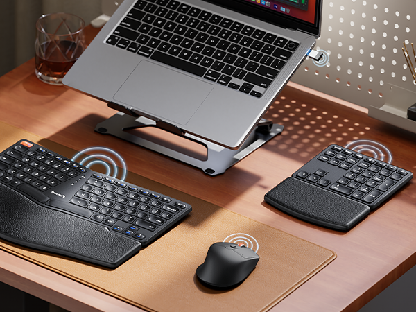 Wireless Ergonomic Keyboard Mouse Combo EKM04 new A+ page (13)
