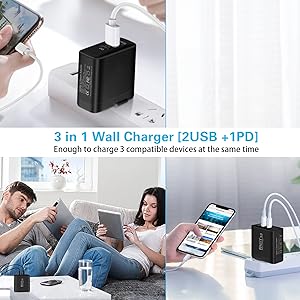 3 IN 1 Wall Charger
