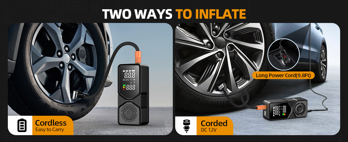 Tire Inflator Portable Air Compressor