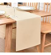 Farmhouse Beige Table Runner Dining Table Runners 48 Inches Long Coffee Table Runner for Dresser ...