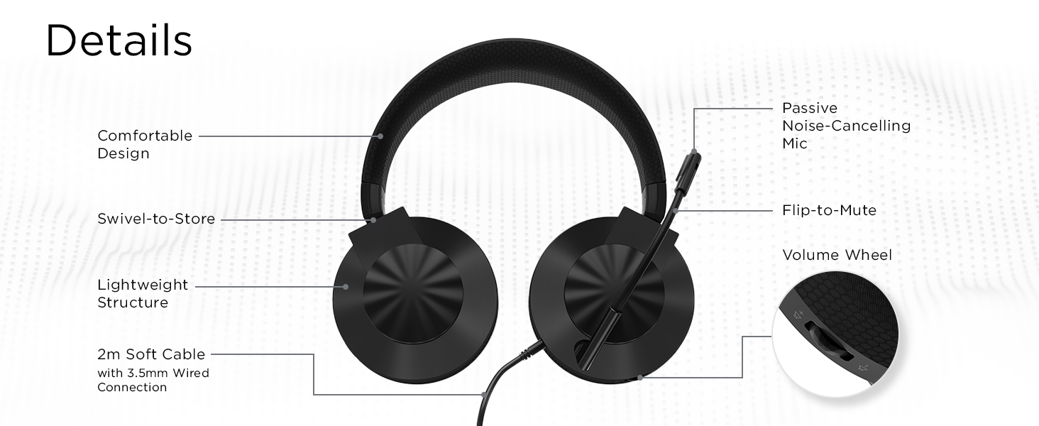 Lenovo H210 Gaming Headset Details