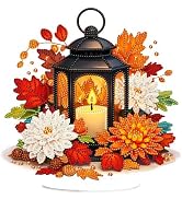 Eiflow Fall Diamond Art Tabletop Kit for Adults, DIY Table Top Diamond Art Painting with Stand, A...