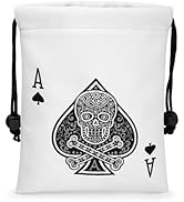 Golf Valuables Pouch, Leather Golf Tee Pouch with Drawstring Closure Golf Ball Handbag Portable B...