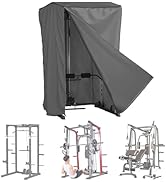 AKEfit Strength Training Cover, Waterproof & Dustproof Gym Rack Cover with Zipper,Fit for Indoor ...