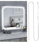 MY BEAUTY LIGHT LED Vanity Lights Strip for Mirror, 6000K Bright Daylight White Vanity Mirror Lig...