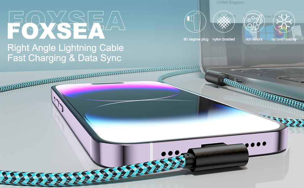 right angle lightning cable