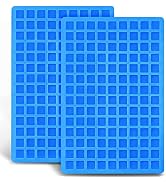 ANAEAT 126-Cavity Square Silicone Candy Mold, 2 Pack Non-stick Mini Silicone Chocolate Mold for H...