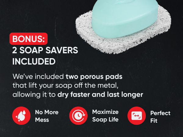 soap dish for shower - soap holder - bathroom soap dish