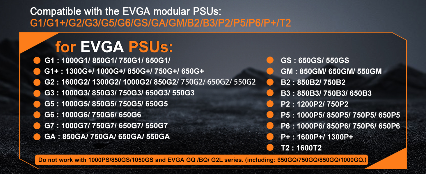 SATA Power Cable for EVGA PSUs