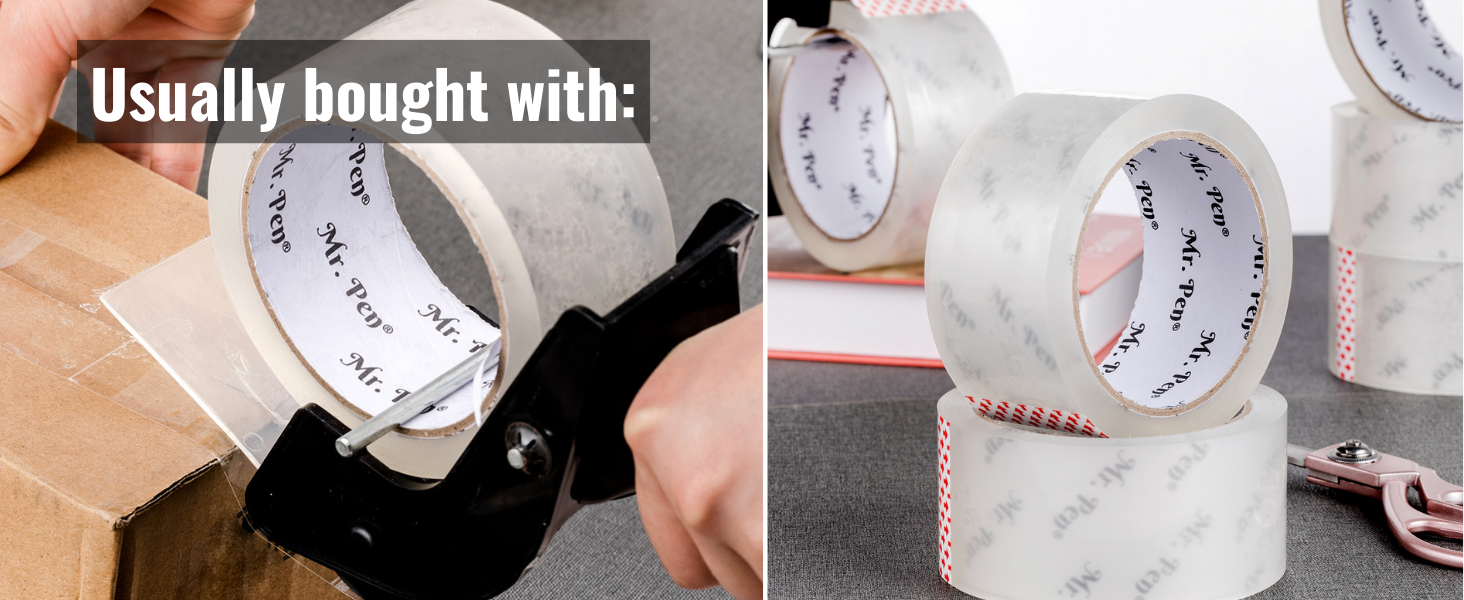 Clear Packing Tape, Moving Tape, Packing Tape for Moving Boxes