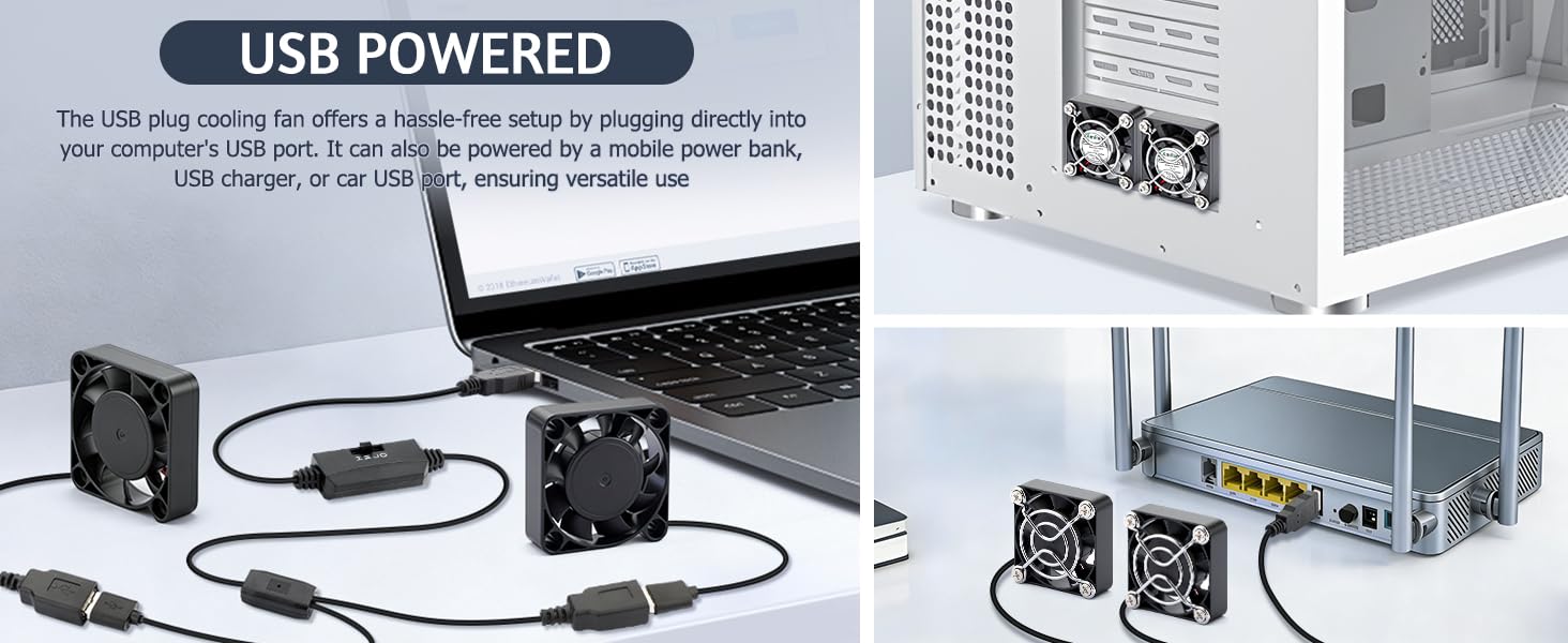 40mm mini box case tiny usb micro cooling exhaust brushless fan for computer laptop router modem