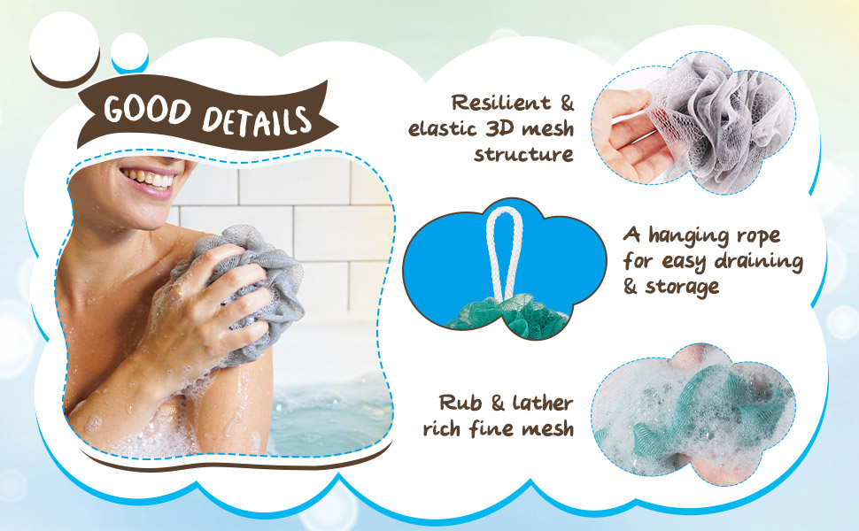 5 Shower Bath Balls